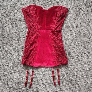 Velvet holiday lingerie
